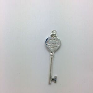 Return to Tiffany Sterling silver key charm pendant
